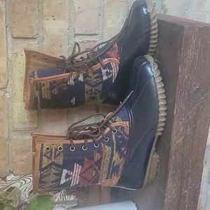 Aztec rain boots